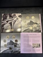 Gibraltar 🇬🇮 Coin Set 2026 £1 Pound X7 QEII ELIZABETH II Collection One KCIII 