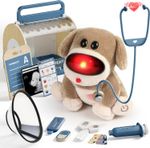 Kids Doctor Pretend Play Toys Set Dog Pet Vet Role Play Nurses Toy Medical Kit