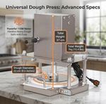 Electric Pizza Dough Press Machine/Pizza Crust Maker Commercial Kitchen Home Use