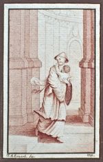 Friedrich Albrecht Annert Chinese Child Escape Signed Ink Drawing 1781