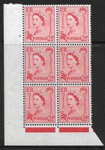 Sg XG1 2½d Guernsey Cyl 1 No Dot perf FL (I/E) with variety UNMOUNTED MINT