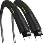 VELMAX 2x 700 x 25c Foldable Tyres 25-622 Slick Race Road Bike Bicycle (PAIR)
