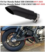 For Honda Rebel 1100 500 CMX1100 500 Slash Cut Shorty Exhaust Silencer Slip On