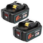 2x Fit For Makita BL1860 Battery BL1850 LXT 18V Li-ion 6Ah Battery BL1830 TOOL