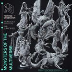 Monsters of the Multiverse Miniatures | Fantasy Miniature | Printed Obsession