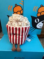 Jellycat Amuseables Popcorn  Red & White Stripe Small