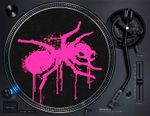 The Prodigy Dripping Neon Ant Rave 12" Turntable Slipmat DJ Vinyl Record Mat