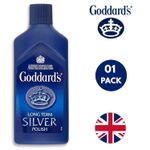 1 x Goddards Silver Polish Long Term for Jewellery Cutlery Anti-Tarnish - 125ml