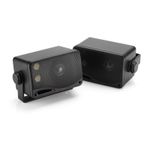 200w 3 Way Outdoor Weatherproof Box Speakers Pair GT Audio GT-BX24B (Black)
