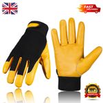Leather Garden Gloves Anti Thorn Pruning Gloves Strong Grip Protection