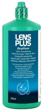 Aslotech Lens Plus Purite Saline 360ml 1 Pack For Contact Lens Care Solution