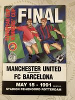1991 EUROPEAN CUP WINNERS CUP FINAL Manchester United v Barcelona - Original 