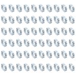 60Pack 15-18mm Double Ear Hose Clamp Galvanized Steel O Clip Crimp Rings