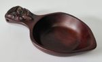 Vintage Hand Carved Wooden Maori Tiki Ladle - Takapuna New Zealand