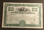Vintage 10-share stock certificate. Irving Trust Company, 1929.