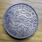 1940 Cyprus George VI 9 Nine Piastres .925 Silver Coin.