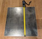 Carbon Steel Pizza Plate 35.5cm x 35.5cm x 6mm Thick