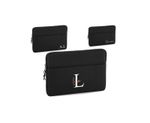 Personalised Laptop Sleeve 13 or 15.6 inch - Black Padded Case for Work or Uni
