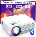 Mini Projector Phone Portable for Bedroom 1080P iOS Android TV Stick HDMI 2026