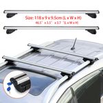 Universal Lockable Aluminium Car Roof Rack Bars Rail Luggage Carrier