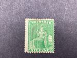 Trinidad 1859 6d Green FU Crown Wtrmrk SG72c.    P9