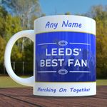 Personalised Leeds Rhinos Mug Name Best Fan Rugby League Cup Gift For Supporter