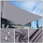 Shade Sail Patio Suncreen Awning Garden Sun Canopy 98% UV Block IP65 Waterproof