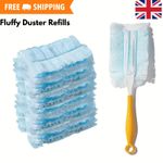 10PCS Fluffy Duster Refills Flash Dust Magnet Disposable Duster Heads Microfiber
