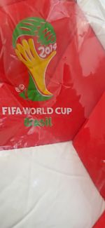 Coca-Cola FIFA World Cup Brasil 2014 Red/White Football Ball Sealed in Bag