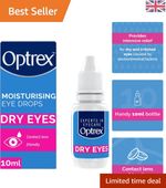 Hydrating 10ml Eye Drops: Intensive Relief for Irritated Eyes, All Ages