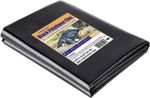 2 x 5M Black Plastic Sheeting Heavy Duty,920G Thick Polythene Sheeting Garden Gr