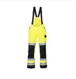 Portwest Modaflame Rain+ Hi-Vis Yellow/Navy  Trousers Waterproof MV71 (LARGE)