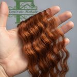 Mohair for reborn doll, rooting. Loutrais Mohair premium - 10 GRAMS Mediu Auburn