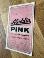 Aladdin Pink Side Sticker Valor Paraffin Pouring Can 