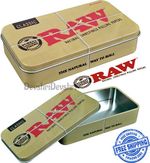 Raw CLASSIC UNHINGED METAL TIN Camping Storage Sewing Survival Tin Box