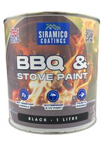 BBQ & Stove Paint - High Temperature Paint 1000°c (Black, 1 Litre)