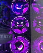 GENGAR/HAUNTER/GASTLY -  PC FAN COVER (120MM) - BLACK