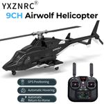 YUXIANG F02S Airwolf 9CH 2.4G GPS 3D Optical Flow Brushless RC RTF Helicopter