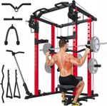 Multi-Function Power Rack 907KG Home Gym Cable Crossover Lat Pulldown Landmine
