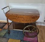 vintage Italian Sorrento bar cart  1960s or 1970s Tea Trolley