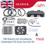 DC 12V Electric Cool/Heat Underdash Air Conditioner Universal Vehicle A/C Kit