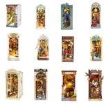 Rolife 12 kits New DIY Miniature Dollhouse Kit 1:24 Scale Model Gifts for Adults