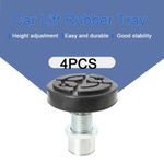 4X Shaft Dia 50mm Car Lift Rubber tray Heightening Feet Plus High Leg Pads