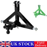 3 Point Hitch Quick Hitch Trailer 2" Receiver Tow Hook with Ball & Towing Hook