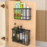 2 Pieces Kitchen Cabinet Door Storage Box, Self-Adhesive Storage Box, Wall Mount