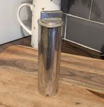 Bauhaus West Germany Metal Table Lighter Tall Cylindrical Design