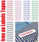 Iron On Name Labels Personalised 5 10 25 School Uniform Care Home Tapes Tags Lot