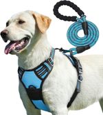 Adjustable No Pull Dog Harness with Free Heavy Duty 5ft Dog Leash by Petbuds UK