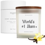 Christmas Mum Gifts Candle, Mum Birthday Gifts, Luxury Vanilla Candle 220g