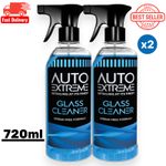 2x Auto Extreme Car Glass Cleaner 720ML Windscreen Window Spray Streak Free